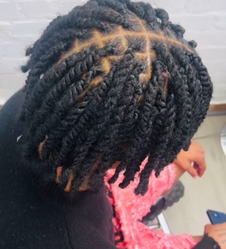 Twisted hair style